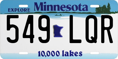MN license plate 549LQR