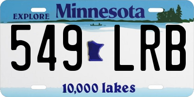 MN license plate 549LRB