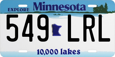 MN license plate 549LRL