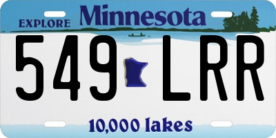 MN license plate 549LRR