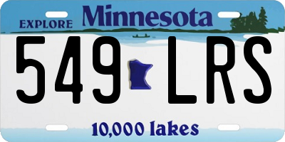 MN license plate 549LRS