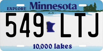 MN license plate 549LTJ