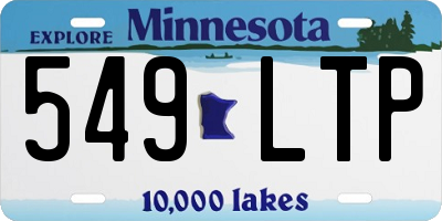 MN license plate 549LTP