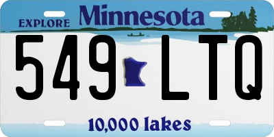 MN license plate 549LTQ