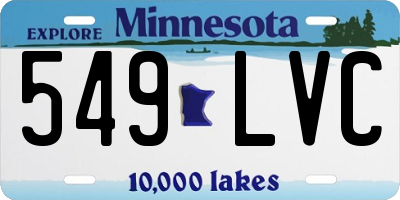 MN license plate 549LVC
