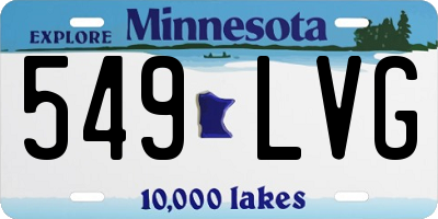 MN license plate 549LVG