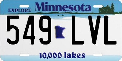 MN license plate 549LVL