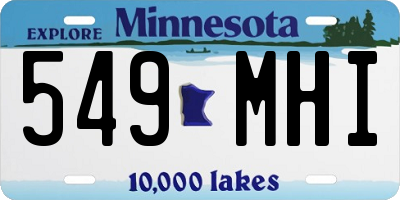 MN license plate 549MHI