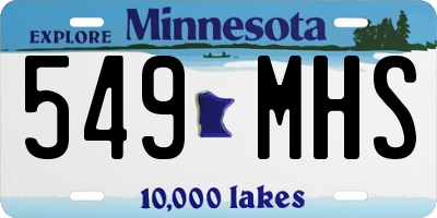 MN license plate 549MHS