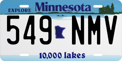 MN license plate 549NMV