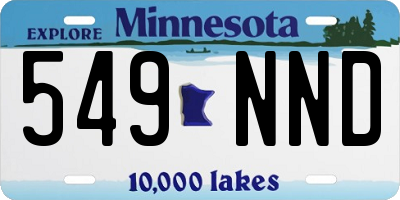 MN license plate 549NND