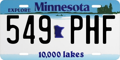 MN license plate 549PHF