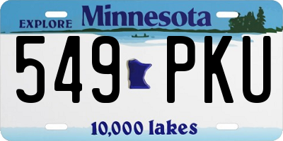 MN license plate 549PKU