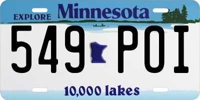 MN license plate 549POI