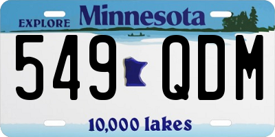 MN license plate 549QDM