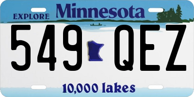 MN license plate 549QEZ