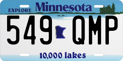 MN license plate 549QMP