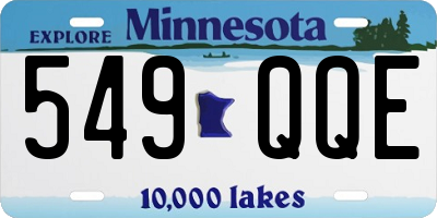 MN license plate 549QQE