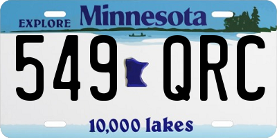 MN license plate 549QRC