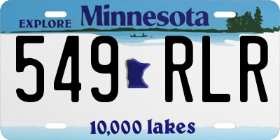 MN license plate 549RLR