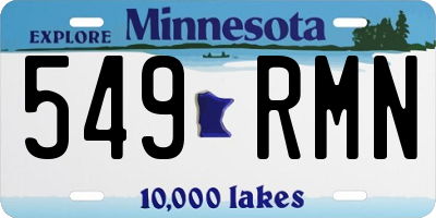 MN license plate 549RMN