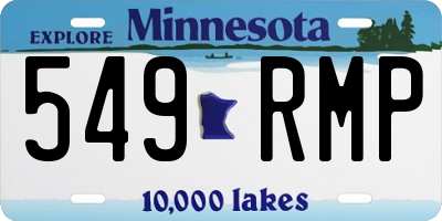 MN license plate 549RMP