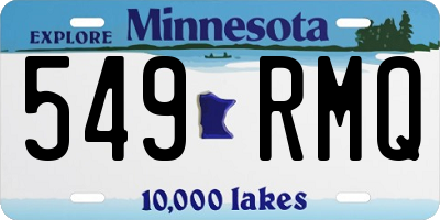 MN license plate 549RMQ