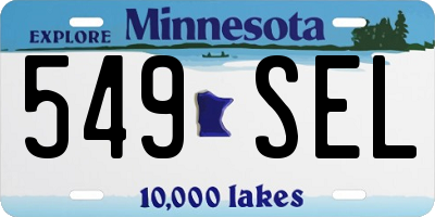 MN license plate 549SEL