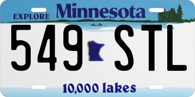 MN license plate 549STL