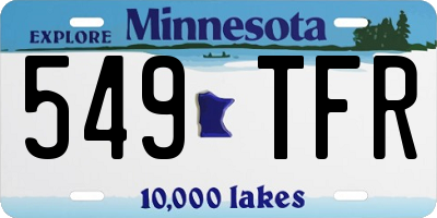 MN license plate 549TFR