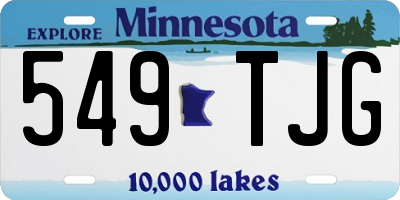 MN license plate 549TJG