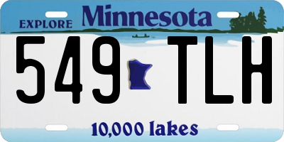 MN license plate 549TLH