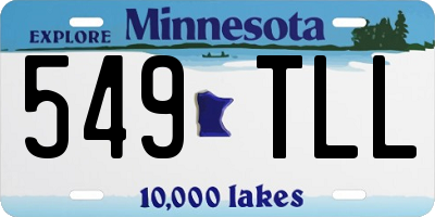 MN license plate 549TLL