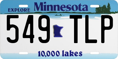 MN license plate 549TLP