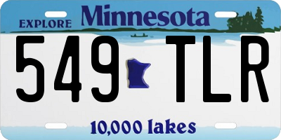 MN license plate 549TLR