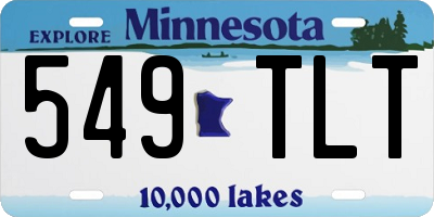 MN license plate 549TLT