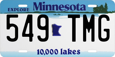 MN license plate 549TMG