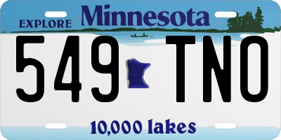 MN license plate 549TNO