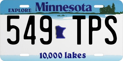MN license plate 549TPS