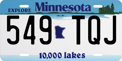 MN license plate 549TQJ