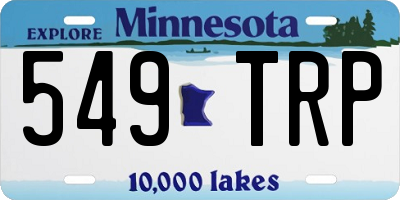 MN license plate 549TRP