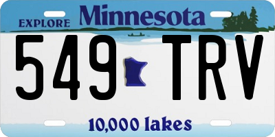 MN license plate 549TRV