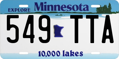 MN license plate 549TTA