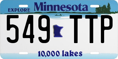MN license plate 549TTP