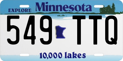 MN license plate 549TTQ