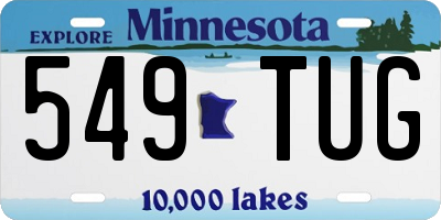 MN license plate 549TUG