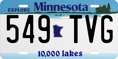 MN license plate 549TVG