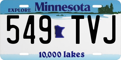 MN license plate 549TVJ