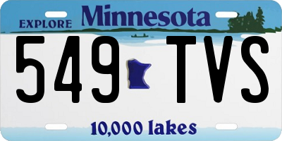 MN license plate 549TVS