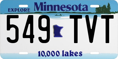 MN license plate 549TVT